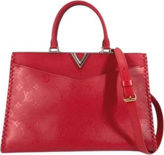 Louis Vuitton Tweedehands Canvas Louis Vuitton tassen - Dames - Vintage Handtas - Rood - ONE Size - Vintage