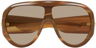 Bottega Veneta 99mm Pilot Sunglasses in Havana at Nordstrom
