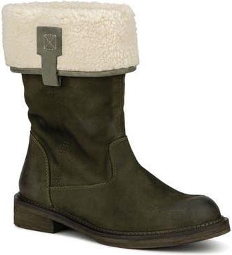 Vintage Foundry Co. Trina Faux Fur Trimmed Boot in Green at Nordstrom Rack, Size 6.5