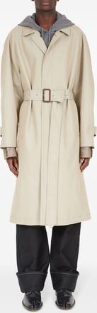 Maison Margiela Houtskool Katoenmix Trenchcoat
