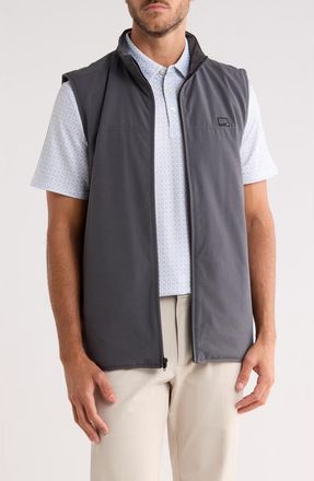 Travis Mathew Awards Season Vest in Grey Pinstripe at Nordstrom Rack, Size X-Large