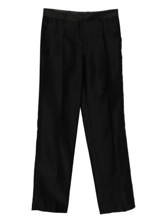 Helmut Lang slubby organza trousers - Black