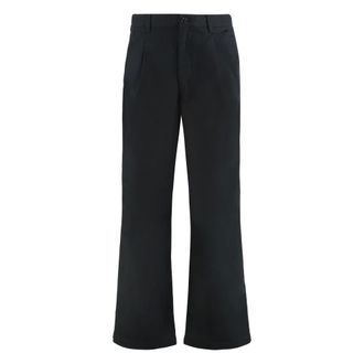 Calvin Klein Wide Trousers, male, Black, W31, Twill Pleated Trousers