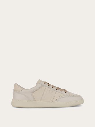Ferragamo Men Low-top sneaker with signature White Size 10.5