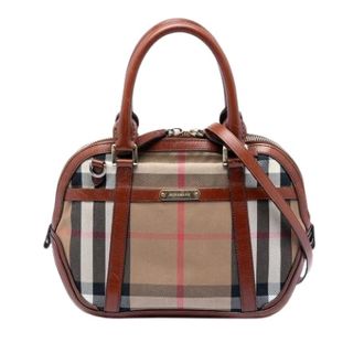 Burberry Pre-owned Handbags, female, Brown, Size: ONE SIZE Pre-owned The Bridle Orchard Handbag