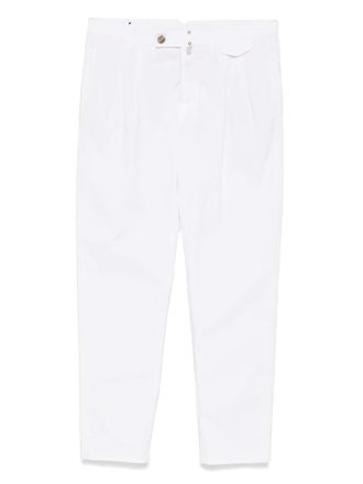 Incotex straight-leg trousers - men - Cotton/Elastane/Polyester/Cotton - 32 - White