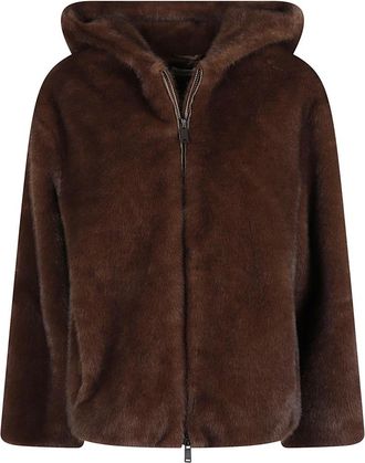 P.A.R.O.S.H. Pulse 26 Faux Fur Jas - Dames - Jassen - Bruin - XS - Jassen