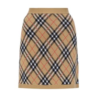 Burberry Dames, Rokken, Beige, Maat: M Wol