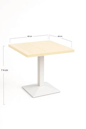 Regalos Miguel Regalos Miguel - Mesas Auxiliares - Mesa Kuat White 60 Cm - Madera Clara