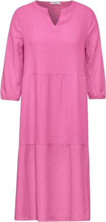 Cecil Gelaagde midi-jurk - Dames - Jurken - Roze - Maat: XS