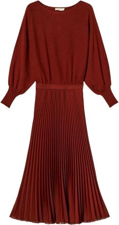 Twinset Gebreide Jurken - Dames - Kleedjes - Rood - L - Kleedjes