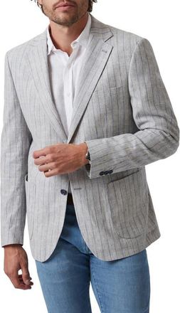 34 Heritage Matteo Check & Stripe Sport Coat in Grey Melange at Nordstrom, Size 48