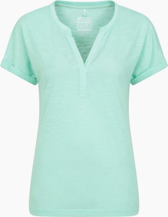 Mountain Warehouse Womens Mountain Warehouse Womens/Ladies Skye Slub Quick Dry T-Shirt - Green - Size: 14