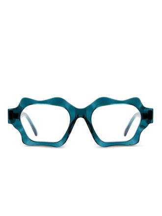 Kuboraum G6 glasses - men - Acetate - 51 - Blue