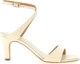 Ferragamo Teresy Sandalen - Dames - Sandalen met hakken - Beige - 37 1/2 EU - Leer - Schoenen