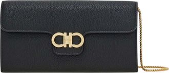 Ferragamo Black Logo Mini Crossbody Bag