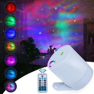 OEM Proyector De Estrellas Led Con Control Remoto, Efectos De Olas Del Oc&eacute;ano Y Nebulosa - Ideal Para Habitaciones Infantiles, Velocidad Y Brillo Ajustabl