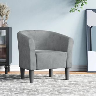 vidaXL Vidaxl - Sill&oacute;n De Terciopelo Gris Oscuro