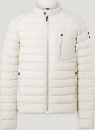 Belstaff Chassis Jacket Mens Lightweight Stretch Down Silver Birch Size 2XL