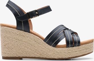 Clarks Sabina Strap Black Leather