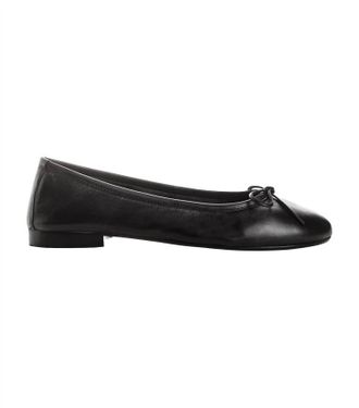 Reqins Womens Carmen Ballerina Flat In Noir