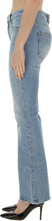 Balmain Flare Fit Denim Jeans - Blue