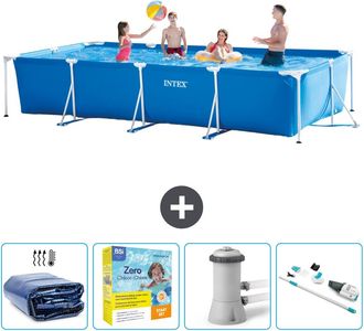 Intex Piscina Con Estructura Rectangular - 450x220x84 Cm - 7-piezas Scb12