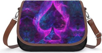 Generic Colored AcesSpades Fashion Womens Crossbody Bags Novelty Handbag Shoulder Bag Purse