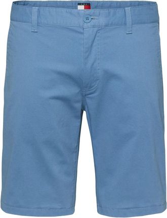 Tommy Jeans Slim-fit Chino Bermudas - Heren - Korte Broeken - Blauw - W31 - Katoen - Korte Broeken