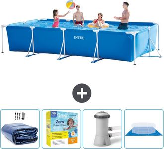 Intex Piscina Con Estructura Rectangular - 450x220x84 Cm - 7-piezas Scb8