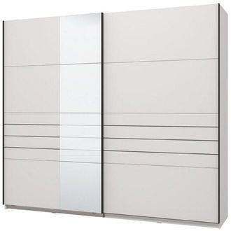 Dmora Guardaroba Grande Peio, Armadio Camera da Letto Appendiabiti, 2 Ripiani, Apertura Scorrevole, 245x217.5h cm Bianco Opaco