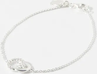 Clio Blue Womens Interlaced hoop bracelet