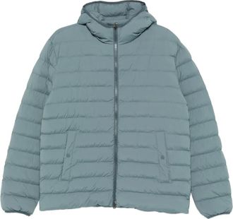 Herno hooded padded jacket - men - Polyamide/Polyamide/Elastane/Elastane - 54 - Blue