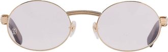 Cartier Demo Round Mens Eyeglasses CT0464O 004 53