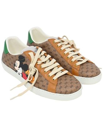 Gucci Mens Canvas X Disney Ace Low-Top Sneaker (Authentic Pre-Loved)