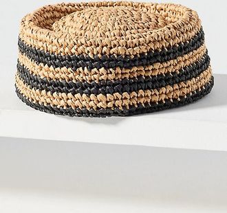 Brunna.Co Eloise Raffia Pillbox Hat