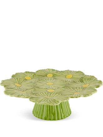 Bordallo Pinheiro Alzata per torta Maria Flor - Verde