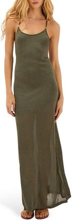 Vix Daphne Knit Cover-Up Dress in Green at Nordstrom, Size X-Small