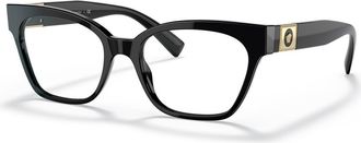 Versace 53mm Cat Eye optical glasses in Black at Nordstrom