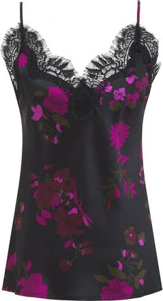 Gold Hawk Womens Silk Printed Camisole In Fuchsia Holland