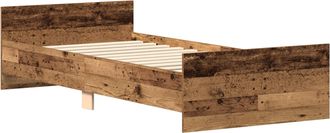 vidaXL Estructura De Cama Madera Envejecida 80 X 200 Cm Vidaxl