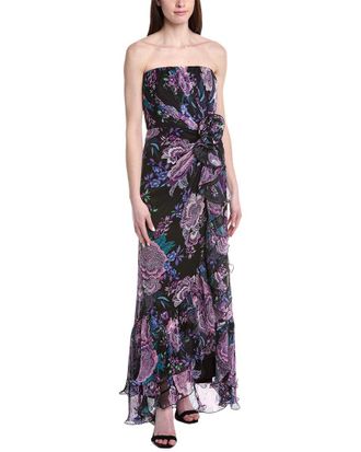 Tadashi Shoji Printed Sleeveless Maxi Dress