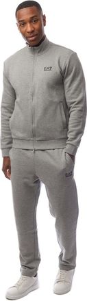 Emporio Armani Mens Emporio Armani Full-Zip Tracksuit in Grey Polycotton - Size X-Large