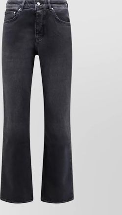 Represent bootcut jeans belt loops five pockets fringed