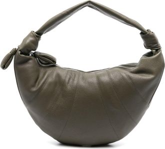 Christophe Lemaire Fortune Croissant shoulder bag - women - Calf Leather/Cotton - One Size - Green