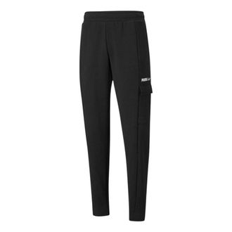 Puma Mens PUMA Winterized Pants Side Pocket Fleece Lined Stay Warm Knit Sports Pants Black 846550-01