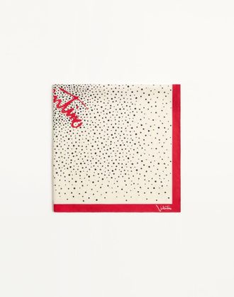 Valentino Garavani Little Stars Silk Scarf Woman VANILLA/MULTICOLOUR UNI