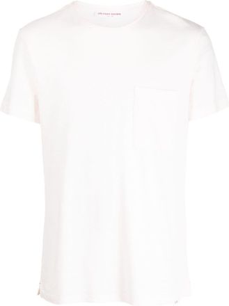 Orlebar Brown chest-pocket cotton T-shirt - men - Cotton - S - Pink