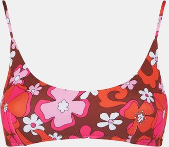 MC2 Saint Barth Woman Bralette Swimsuit With Flower Print