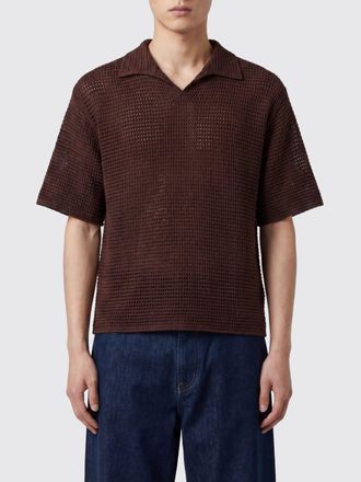 Auralee Polo in maglia di cotone e seta
